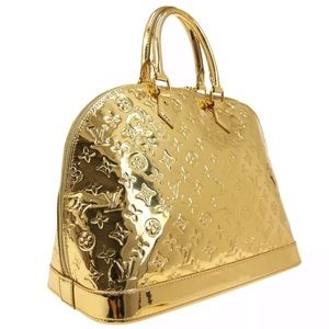 louis vuitton gold handbag